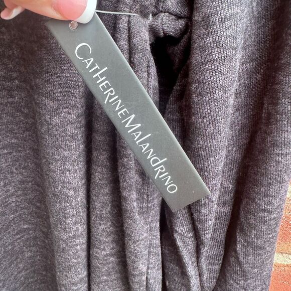 Catherine Malandrino $69 Women Henley Top Jogger 2 PC Lounge PJ Set Black 3X NEW - Picture 5 of 5